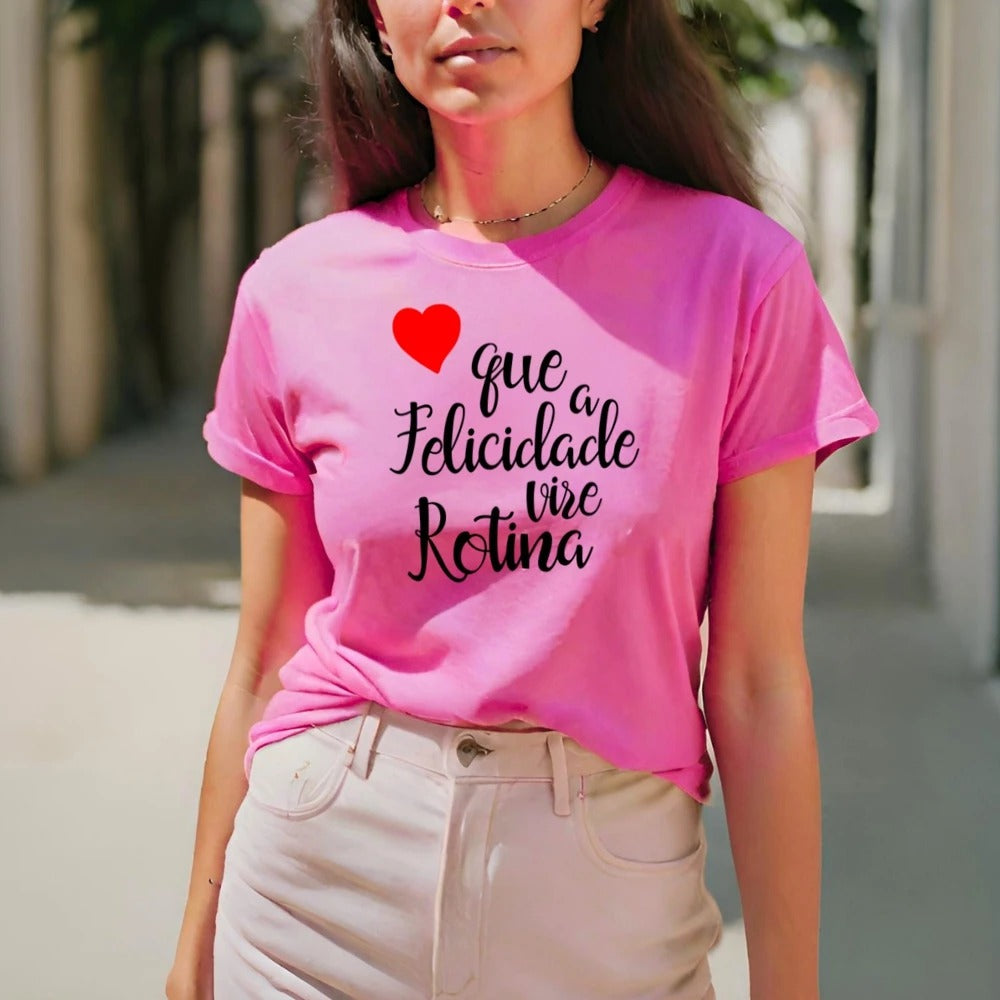 Camiseta Feminina Estampada Gilin