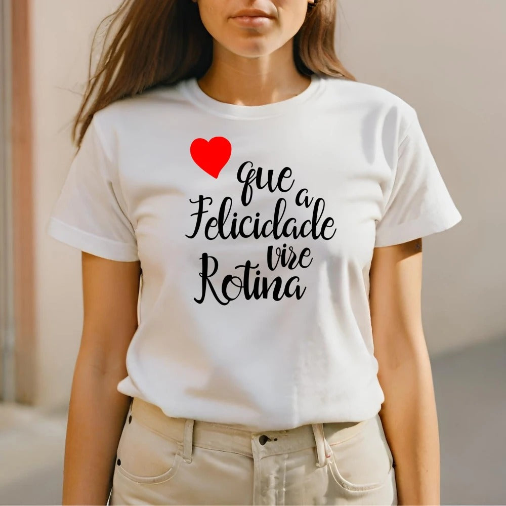 Camiseta Feminina Estampada Gilin