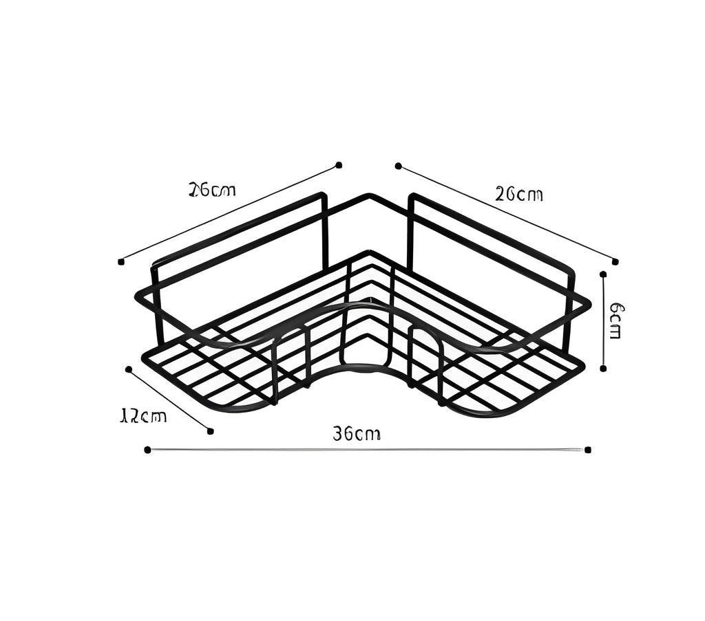 KIT 2 Prateleiras, Suporte Com Adesivos Para Parede - PraticeStore
